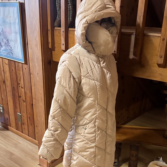 Steve Madden size XS New NWT Women's Tan Quilted Hooded Coat Parka jacket - Picture 6 of 10